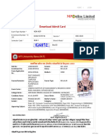 Admit Card