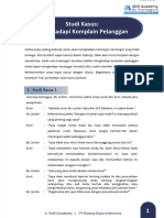 Studi Kasus: Menghadapi Komplain Pelanggan