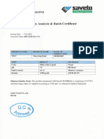 Plastering Bond Batch Certificate