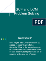GCF LCM Word Problems
