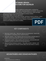 Software Driven Architecture For Vechiles - Tarunv