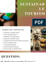 1.1 Sustainable Tourism