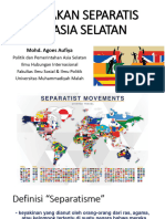 #12 GERAKAN SEPARATIS Di Asia Selatan Oleh Mohd. Agoes Aufiya