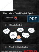 How To Be A Good English Speaker