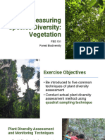 Exercise 2 Measuring Species Diversity Vegetation