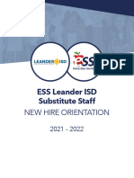 ESS Substitute New Hire Packet Digital - Leander ISD