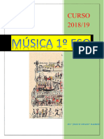 CUADERNILLO DE MÚSICA. Curso 2018 19