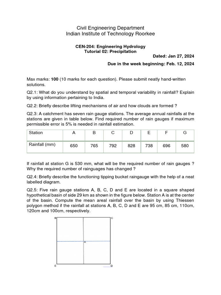 Tutorial 02 Precipitation Pdf Drainage Basin Precipitation