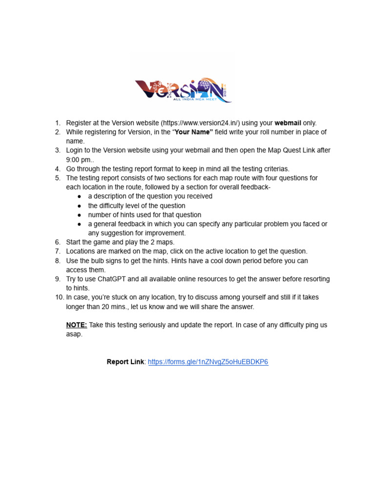 Map Quest Registration and Reporting Guide | PDF