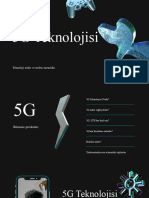 Mavi 3D Unsurlar 5G Teknoloji Sunum