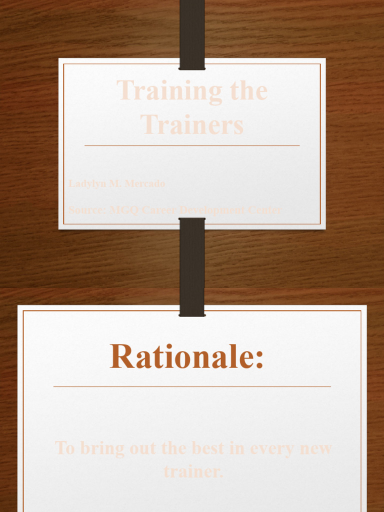 Training The Trainers Pdf Learning Learning Theory Education