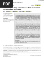 Strain - 2020 - Eichhorn - Low Cost Digital Image Correlation and Strain Measurement For Geotechnical Applications