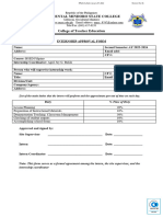 Form COL 20 Internship Approval Form - Rev.01