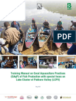 Training Manual On Good Aquaculture Practices GAqP of Fish Production With Special Focus On Lake Cluster of Pokhara Valley LCPV