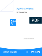 Philips PageWriter 200-300pi Cardiograph - User Manual