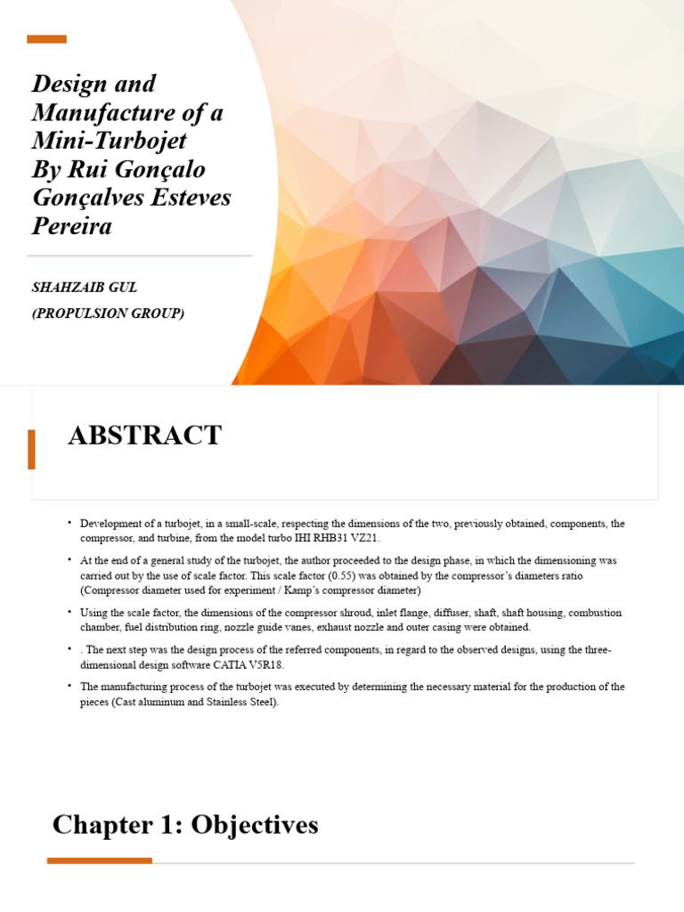 Mini Turbojet Engine Design Guide | PDF | Jet Engine | Gas Turbine