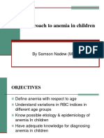 Approach To Anemia in Children