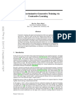 Hybrid Discriminative-Generative Training Via COnstrrastive Leanring