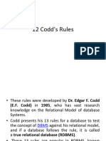 12 Codds Rules N FDs