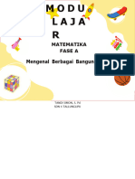 Modul Ajar Matematika - Mengenal Bangun Ruang TS