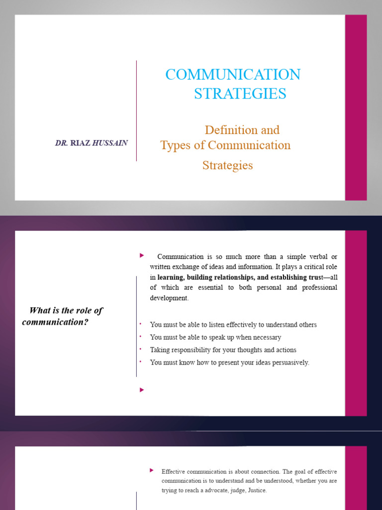 Effective Communication Strategies Guide | PDF | Communication | Human ...