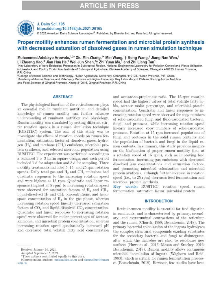 202111-Proper Motility Enhances Rumen Fermentation and Microbial ...