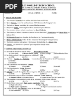 Soc - 1 ANNUAL EXAMINATION REVISION QUESTION BANK GR 8 - Answer Key & Q&A