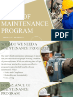 Types of Maintenance Program