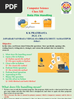 Data File Handling