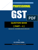 CS Professional GST Question Bank PART - 1 by CA VIVEK GABA