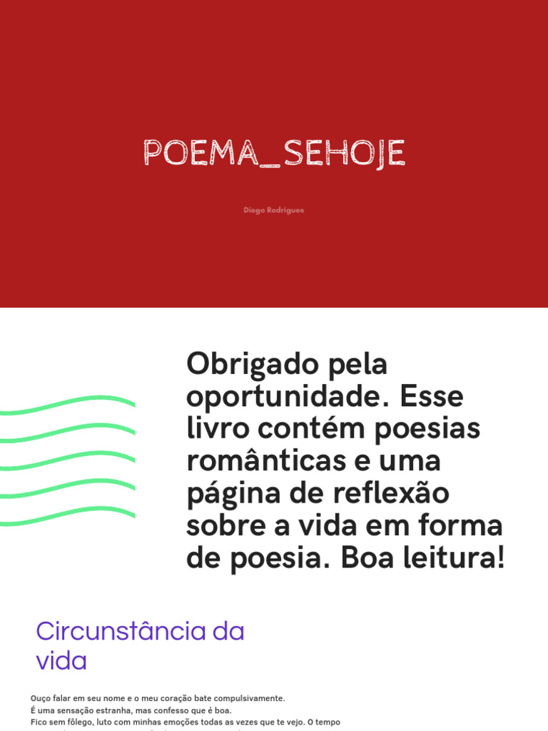 Reflexões e Poesias sobre a Vida | PDF | Amor | Vida