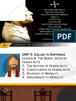 6 - The Moral Good of Human Acts