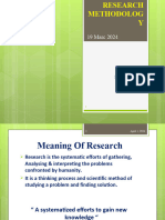 Introduction To Research Methodology 2020