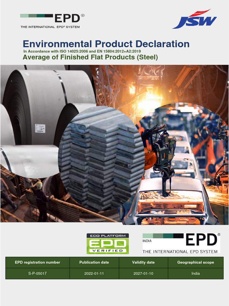 Data JSW | PDF | Life Cycle Assessment | Steelmaking
