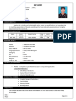 Resume of Tiku Bhuyan 2024