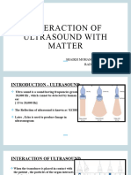 Interaction of Ultrasound With Matter