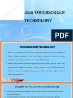 Touchless Touchscreen Technology