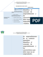 Programación de Grado Cuarto