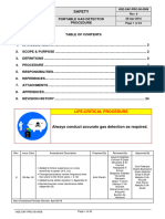 Portable Gas Detector Procedure