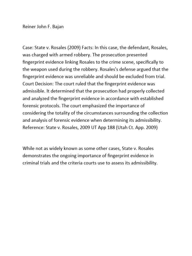 Forensic Fingerprint Pdf