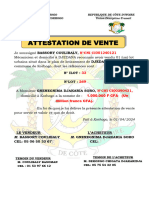 Attestation de Vente Ab