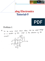 Analog Electronics Tutorial 5 2024