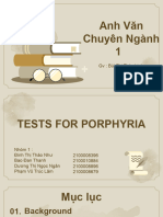 Tests For Porphyria