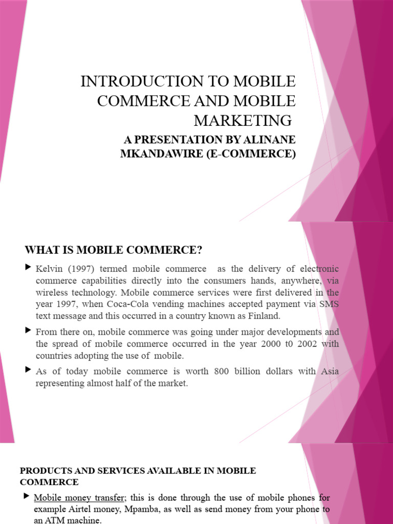 Introduction To Mobile Commerce and Mobile Marketing | PDF | Mobile ...