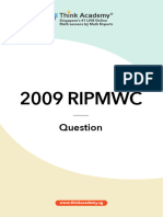 2009 RIPMWC Question Think Academy
