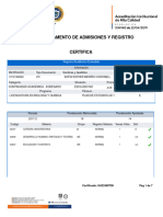 El Departamento de Admisiones Y Registro: Registro Académico Extendido