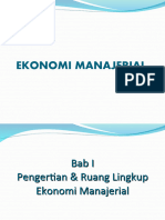 Bab 1 Pengertian Ruang Lingkup Ekonomi Manajerial