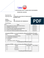 Experiment 3.4: Capacity Analysis of Unsignalized Intersection CETB4021