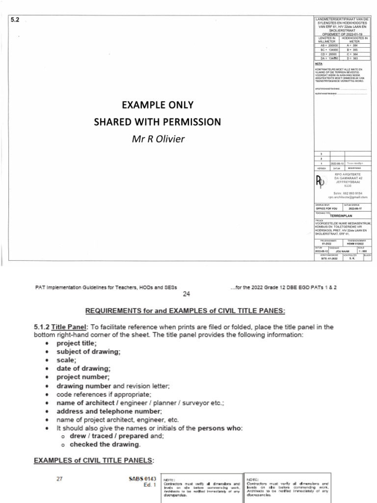 Civil Title Panel Examples | PDF