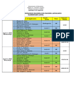 Schedule For Demo Teaching - FINAL